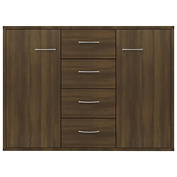 Avis vidaXL Buffet Chêne marron 88x30x65 cm Bois d'ingénierie