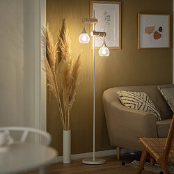 Ledkia Lampadaire Monah Blanc pas cher