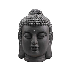 Stonelite Tête de bouddha en fibres pour jardin 31 x 30 x 42 cm. Tête de bouddha en fibres pour jardin 31 x 30 x 42 cm