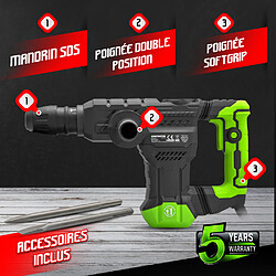 Marteau piqueur 1300W - 18 J - 3900 coups/minute - Constructor