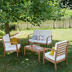 Wilsa Garden Salon de jardin détente en acacia Nice