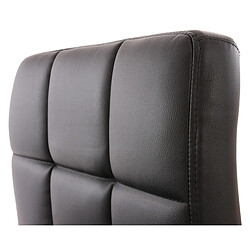 Acheter Decoshop26 Lot de 2 chaises fauteuils de salle à manger en synthétique noir CDS04068