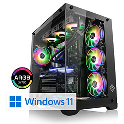 CSL-Computer Gaming PC M10740H PC Gaming CSL M10740H, AMD Ryzen 7 7800X3D (8x 4200 MHz), GeForce RTX 4070 Ti, 32 Go DDR5 RAM, M.2 SSD 2000 Go, Windows 11 Famille