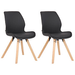 Non Lot de 2 chaises Luna simili cuir