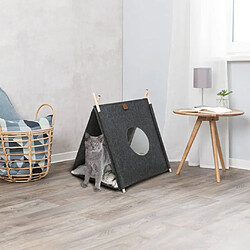 TRIXIE Cachette pour chat Elfie 46x52x50 cm Feutre Anthracite