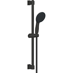 Ensemble de douche avec pommeau 2 jets, barre 60cm et flexible 1,75m - GROHE Vitalio Start 110 279482431 - Economie d'eau - Noir Mat