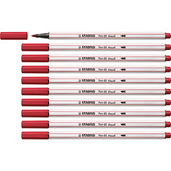 STABILO Feutre pinceau Pen 68 brush, rouge foncé ()