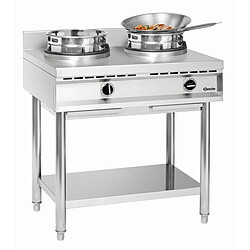 Cuisinière à Wok à Gaz - 2 Brûleurs x 11.5 kw - Bartscher