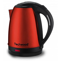 Avis Techwood Bouilloire Inox Rouge 1,8L Sans Fil 1,8 Litre 1500W Arret automatique Rouge