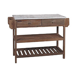 Aubry Gaspard Console en bois et zinc.