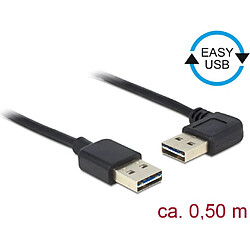 DeLock USB-A - USB-A 0,5 m Noir (85176) Câble USB Delock USB-A - USB-A 0,5 m Noir (85176)