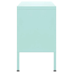 Acheter Maison Chic Meuble TV scandinave - Banc TV pour salon Vert menthe 105x35x50 cm Acier -MN82384