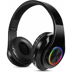 Vendos85 Casque Bluetooth sans Fil Pliable avec Micro intégré noir 