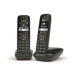 Téléphone sans fil duo dect noir - as690duonoir - GIGASET