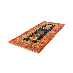 Vidal Tapis de couloir en laine 195x88 brun Kashkuli