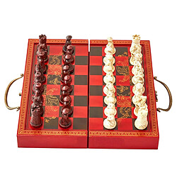 11 pouces En Bois Jeu d'échecs-Conseil Pliant, voyage Portable à la main Échiquier Jeu Ensembles avec des Pièces de Jeu de Stockage Slots-Débutant Jeu En bois jeu d'échecs agrandir pliage enfants adultes