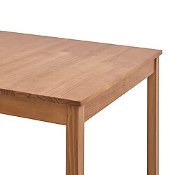 Avis vidaXL Table à manger Marron miel 180x90x73 cm Bois de pin