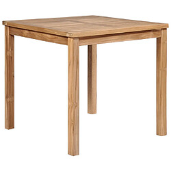 vidaXL Table de jardin 80x80x77 cm Bois de teck solide 