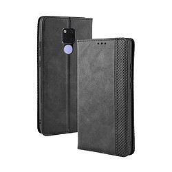 Etui en PU style vintage noir pour votre Huawei Mate 20 X