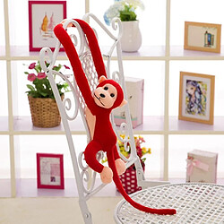 Universal Animaux en peluche Mignon à queue longue Singe en peluche douce - Bébé Dormir Apaiser Décoration 70cm Rouge(Rouge) 