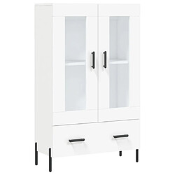 vidaXL Buffet haut blanc 69,5x31x115 cm bois d'ingénierie