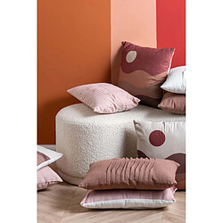 Pt' Coussin rectangulaire en coton 50 x 30 cm Wave chocolat.