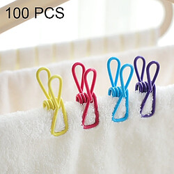 Wewoo 100 pcs décor à la maison polyvalent décorent Photo pinces suspendues Peg, livraison de couleur aléatoire