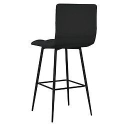 Acheter vidaXL Tabouret de bar Noir Velours