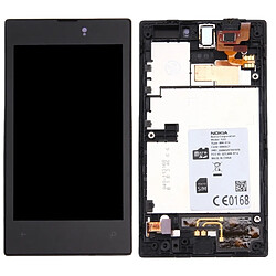 Wewoo Pour Nokia Lumia 520 Noir pièce détachée LCD Affichage + Écran Tactile Digitizer Assemblée avec Cadre de Remplacement