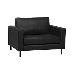 Beliani Fauteuil Cuir Noir SAVALEN