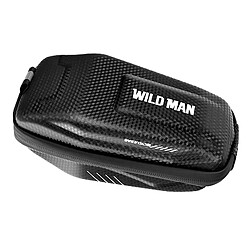 Sacoche Vélo Étanche Capacité 0.8L Fixation selle Wildman E7S Noir