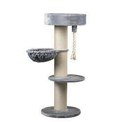 RHR Quality Arbre à chat Maine Coon Sleeper de Luxe Light Grey