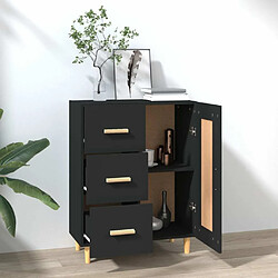 Avis Maison Chic Buffet,Meuble de Rangement,commode pour salon,Cuisine Noir 69,5x34x90 cm Bois d'ingénierie -MN23944