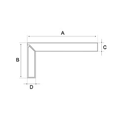 Bahco - Equerre de maçon 80 cm - 308508000