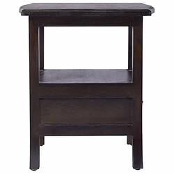 Acheter Maison Chic Table de chevet - Table de Nuit Noir clair 40x40x45 cm Bois massif d'acajou