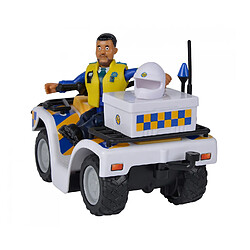 Simba Toys Sam le Pompier Quad Police et 1 figurine