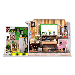 Maison de Poupée en bois Miniature DIY Kit Maison avec des Meubles, 1:24 DIY Dollhouse Kit de Noël Cadeaux