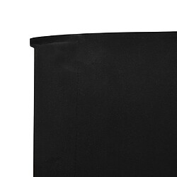 Avis vidaXL Paravent 6 panneaux Tissu 800 x 80 cm Noir