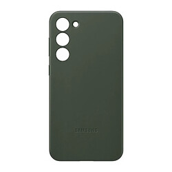 Coque en cuir pour Samsung Galaxy S23+ 5G Vert