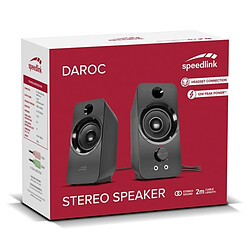 Speedlink DAROC Enceintes Stereo, noir pas cher