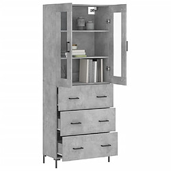 Avis Maison Chic Buffet,Meuble de Rangement,commode pour salon,Cuisine Gris béton 69,5x34x180 cm Bois d'ingénierie -MN45047