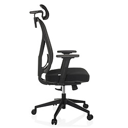 Chaise de bureau / Chaise pivotante RALOO ECO siège en tissu / dossier en maille filet noire hjh OFFICE pas cher