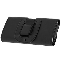 Avizar Housse Etui Ceinture Universel à Rabat Noir - Taille XL