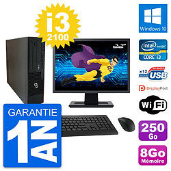 PC Fujitsu E910 DT Ecran 22" Intel i3-2100 RAM 8Go Disque 250Go Windows 10 Wifi · Occasion 