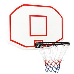 vidaXL Panneau de basket-ball Blanc 109x71x3 cm Polyéthylène