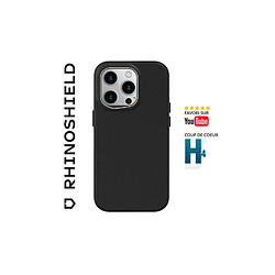 RhinoShield Coque Compatible avec [iPhone 15 Pro Max] SolidSuit - Coque Fine avec Technologie d'absorption des Chocs et Finition Premium Mate - Noir