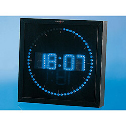 Lunartec Horloge digitale murale avec 60 LED - Bleu 