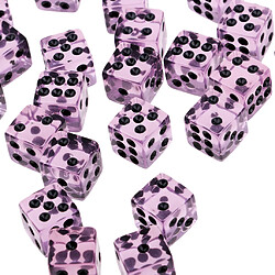 50pcs acrylique dés six faces 12mm d6 dés pour d u0026 d dpg jeu de fête violet pas cher