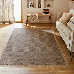 Avril Paris Tapis extérieur - 120x170cm - naturel - 100% polypropylène résistant aux UV - 1400 gr/m2 - SAPHIR