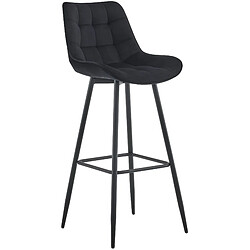 Acheter Non Tabouret de bar Dartford velours